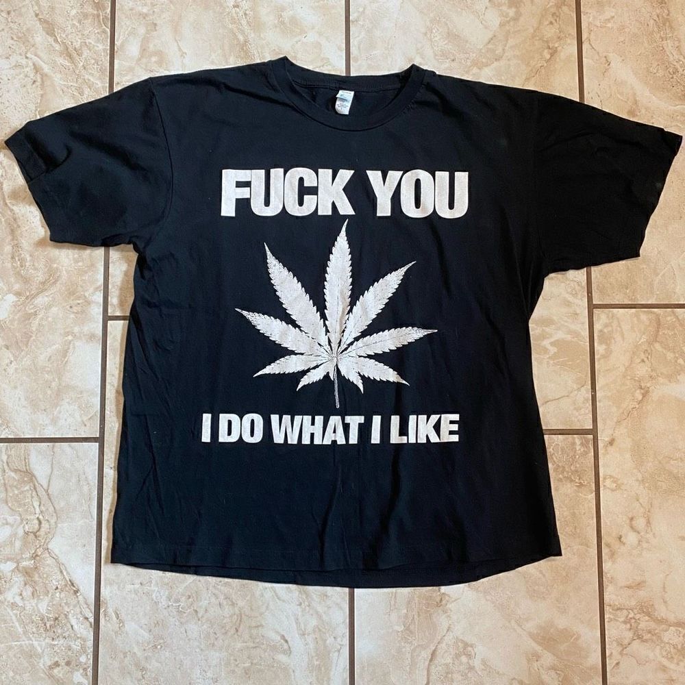 Tultex Fine Jersey Mens Rare Cannabis Flaming Lips Local Crew Shirt Black Large